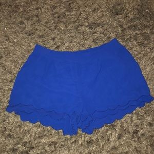 royal blue shorts